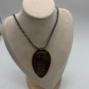Spoon Necklace,‎ Boutique, Silver Chain, "She grew up in an Indiana town"